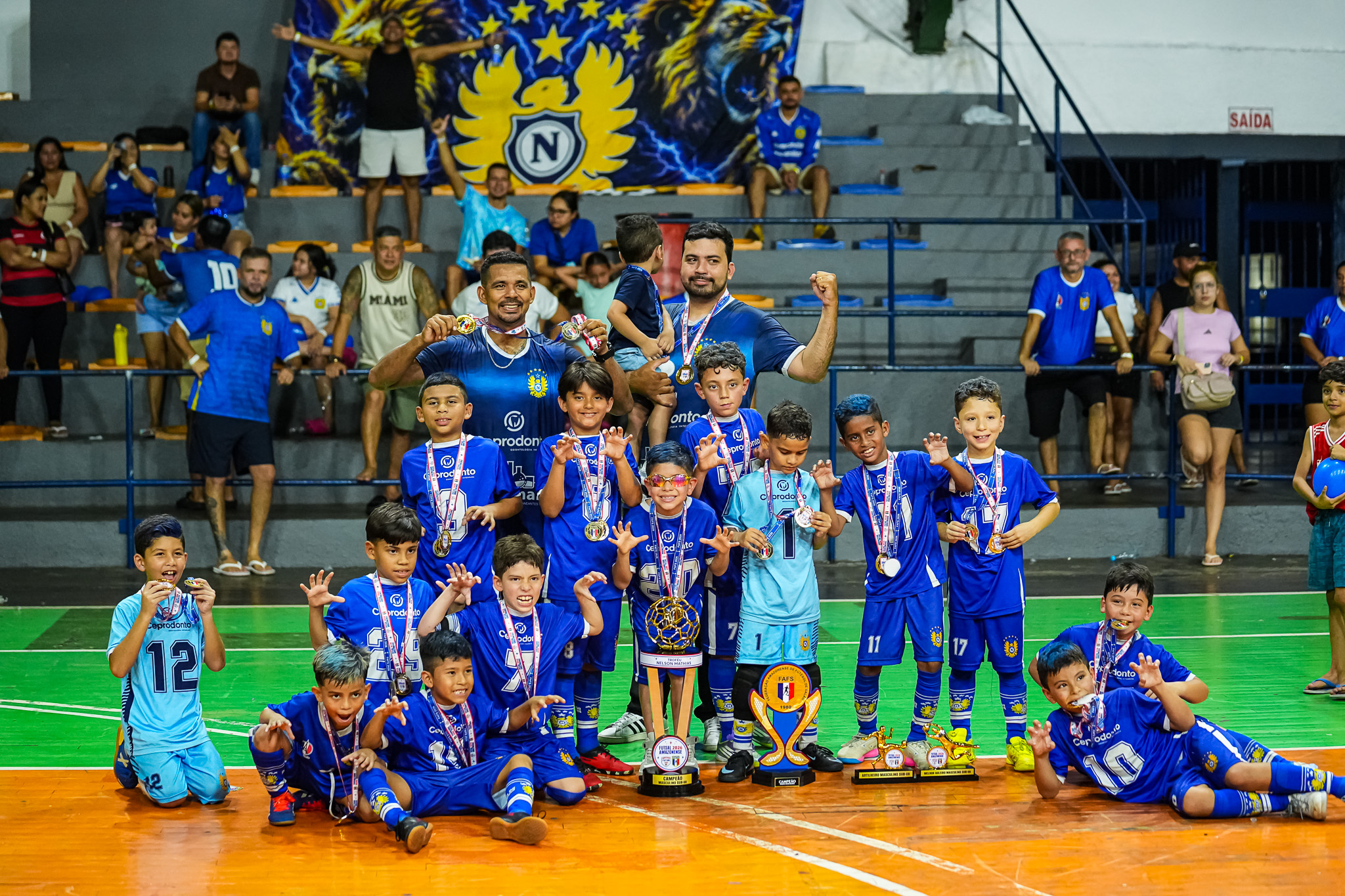 Nacional é campeão geral do Amazonense de Futsal Sub-8